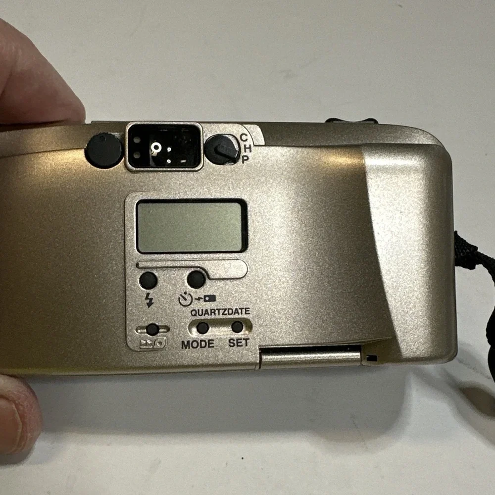 Olympus i Zoom 75 Gold APS 28-75mm Point Shoot Film Camera - As-is for Parts
